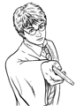 Harry Potter kleurplaat