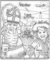 Sinterklaas en het Pakjes Mysterie kleurplaat