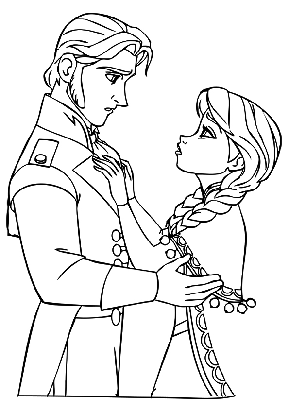 frozen coloring sheets hans