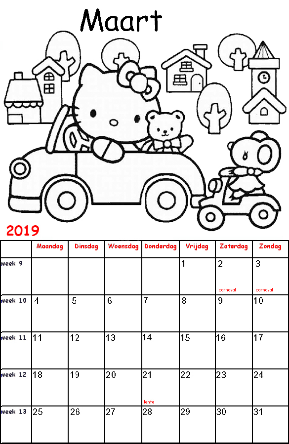 som zelfmoord Serena Kleurplaten voor kinderen: Hello Kitty Kalender 2017