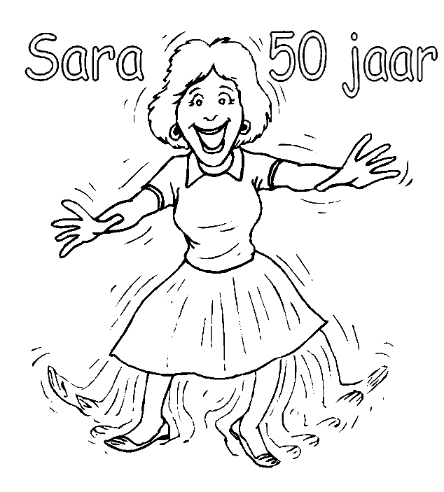 Opa en Oma kleurplaten sara 50 jaar