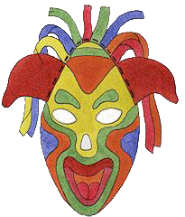 carnavals masker knutselen